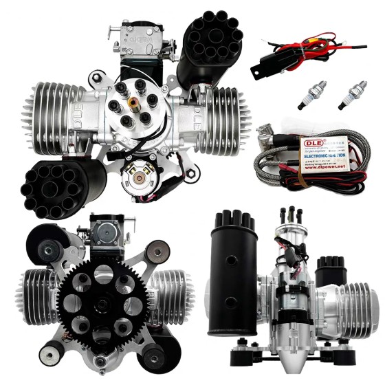 DLE170M Ultra Light Power Umbrella Gasoline Paragliding Engine Dual Cylinder Natural Air Cooled Electric Starting Generation